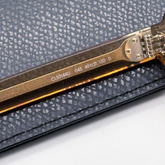 NEW CELINE CL50144U 045 SQUARE BEIGE EYEGLASSES UNISEX CELINE - Picture 8 of 10